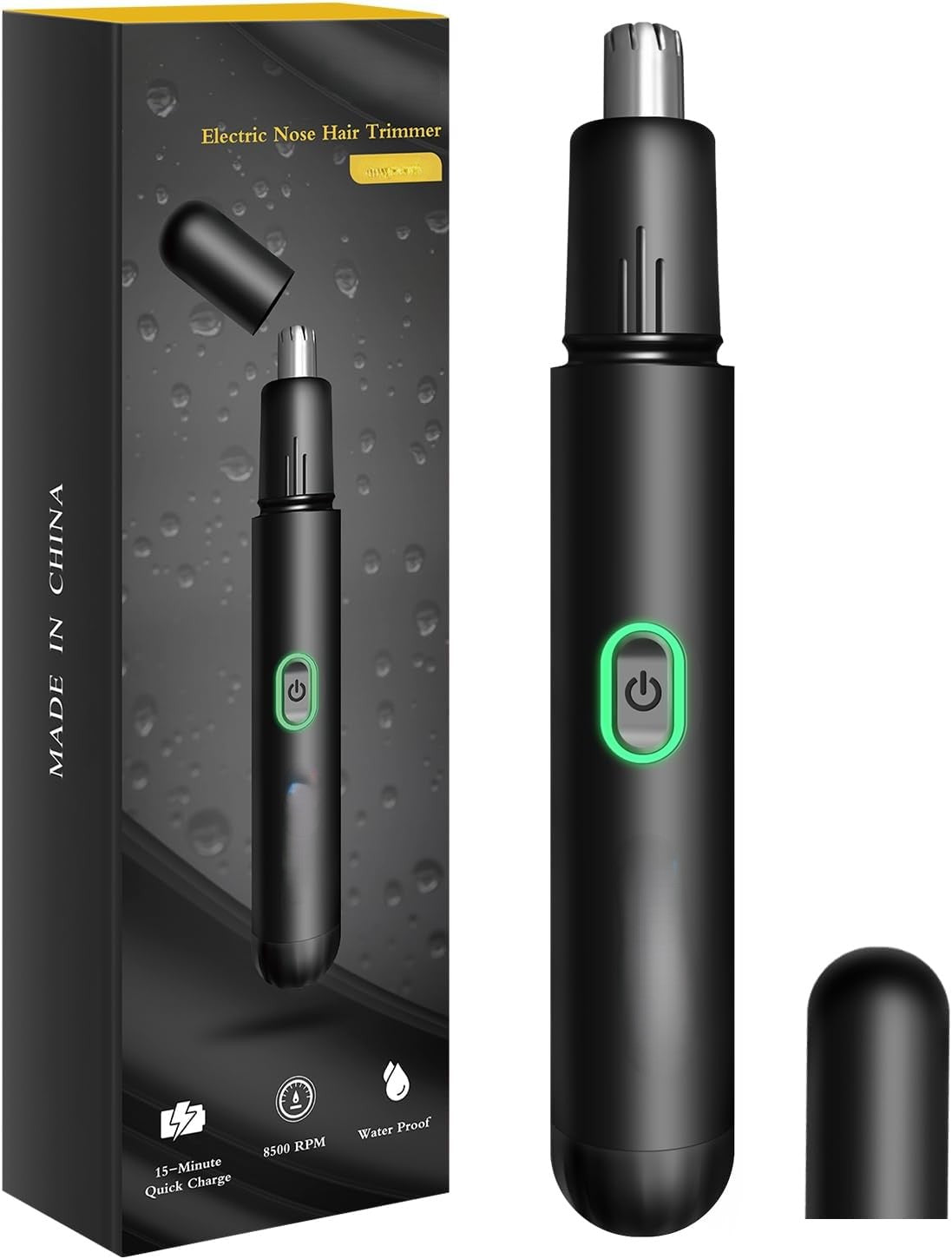 Nose Hair Grooming Device Electric Nose Hair Trimmer Detachable Head Low Noise Washable for Men for Family Friends
