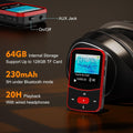 Clip Mp3 Player with Bluetooth 5.0, 16GB Lossless Sound Music Player, with FM Radio Voice Recorder Video Earphones for Running, Support up to 128GB