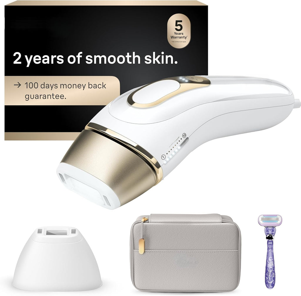 Hair Removal for Women and Men, Permanent Laser Hair Reduction At-Home, 2 Heads, Pouch
