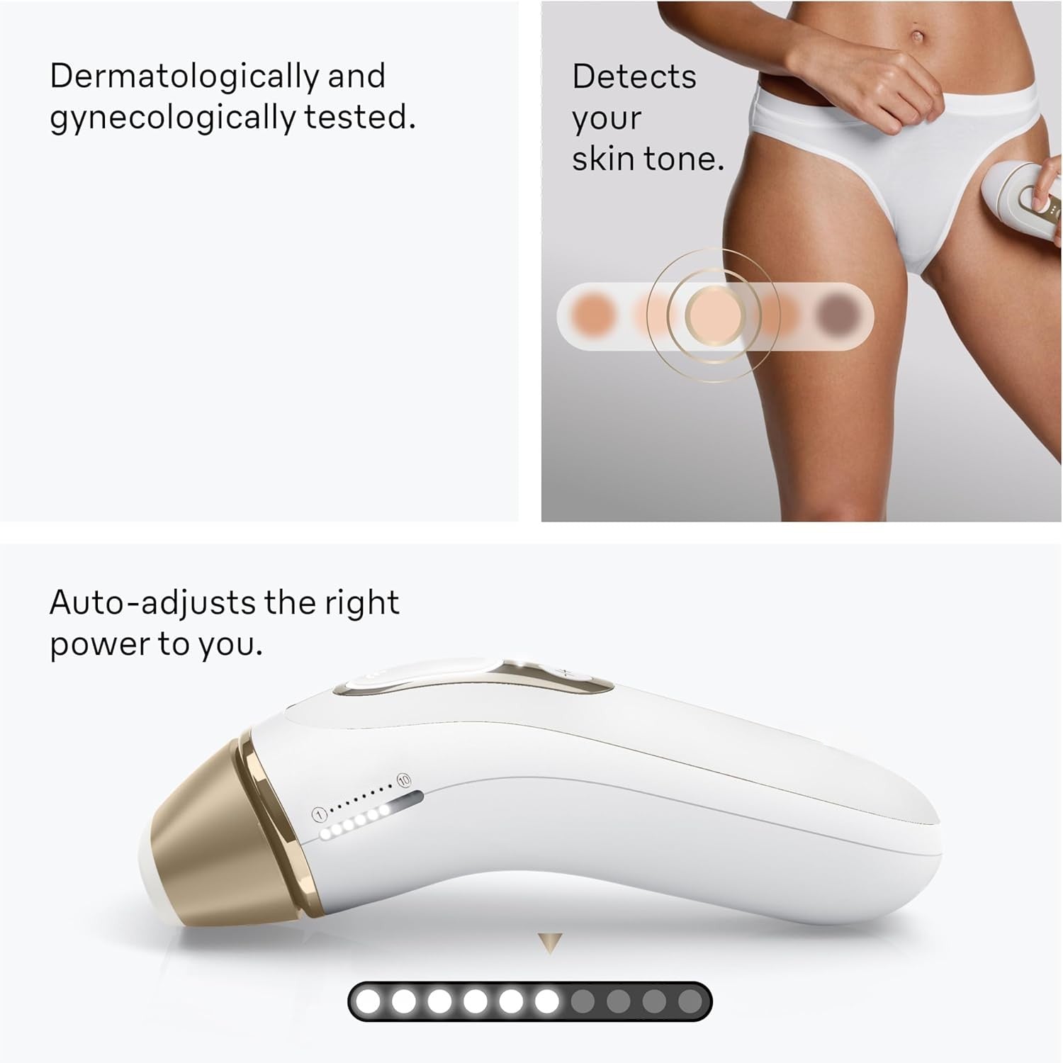 Hair Removal for Women and Men, Permanent Laser Hair Reduction At-Home, 2 Heads, Pouch