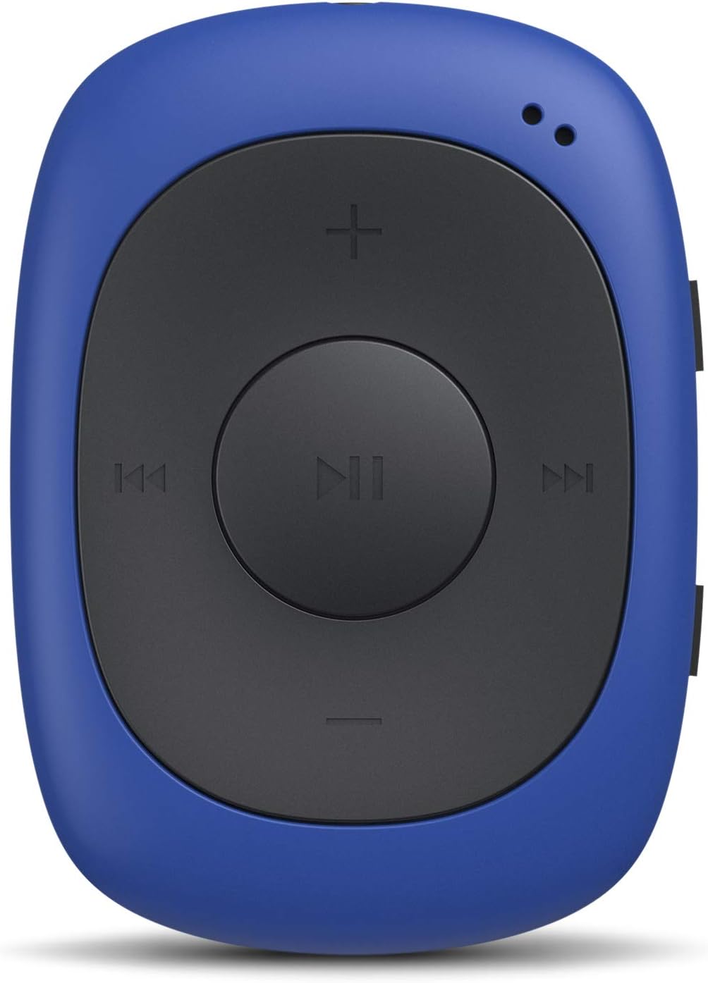 8GB Clip MP3 Player with FM Shuffle, Portable Music Player with Sweatproof Silicone Case for Sports, Blue